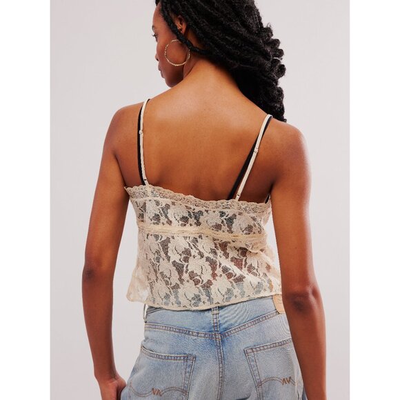 NWT FREE PEOPLE SOLD OUT Daylight Cami / Cream SZ: L - Picture 3 of 4